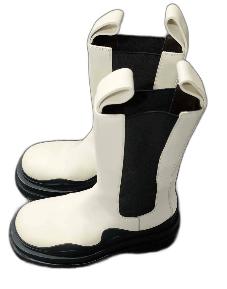 Bottega Veneta Bottega Veneta White Cylinder Boots Size US 6.5 / EU 39-40 - 1 Thumbnail
