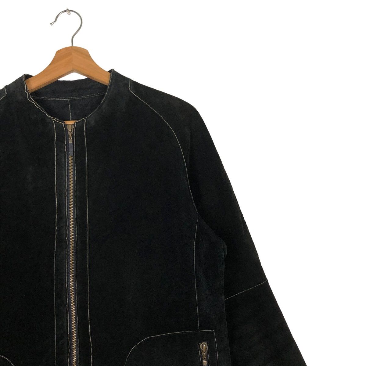 Hiroko Koshino Homme 🔥GENUINE LEATHER BIKER JACKET CROPPED HIROKO BIS SHEARLING Size M / US 6-8 / IT 42-44 - 4 Thumbnail