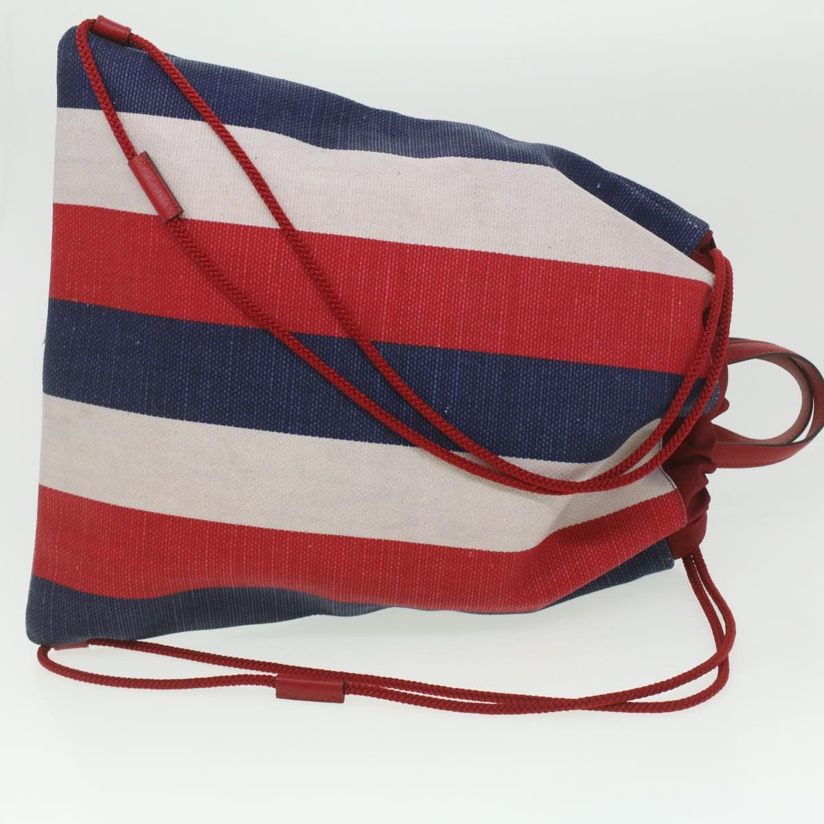 Gucci GUCCI Web Sherry Line Backpack Canvas Tricolor Red Blue Size ONE SIZE - 8 Thumbnail