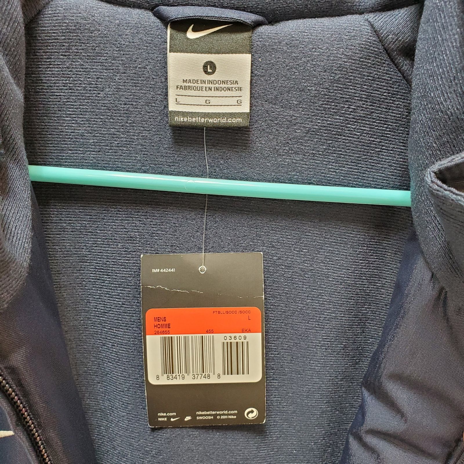 Nike Nike Team Jacket Mens Large Football Soccer UAR Logo Size US L / EU 52-54 / 3 - 16 Thumbnail