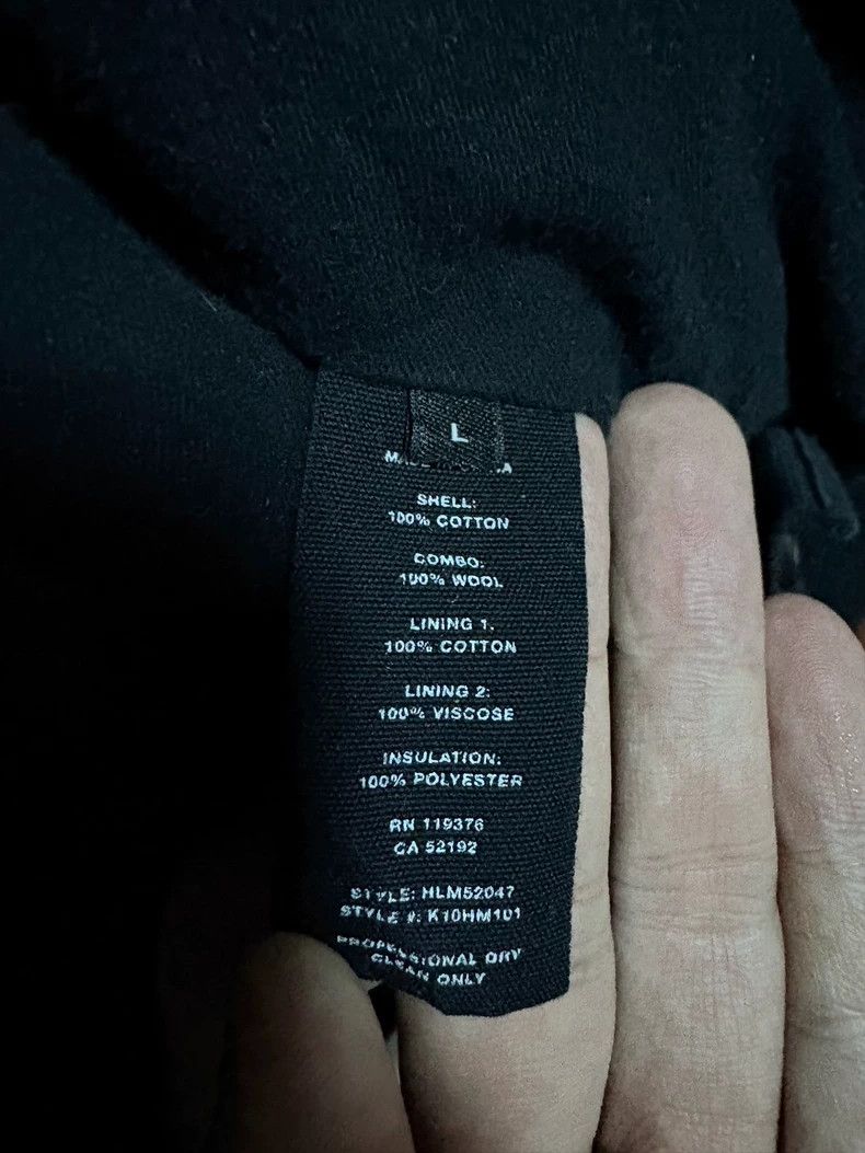 HELMUT LANG Wool bungee bomber jacket