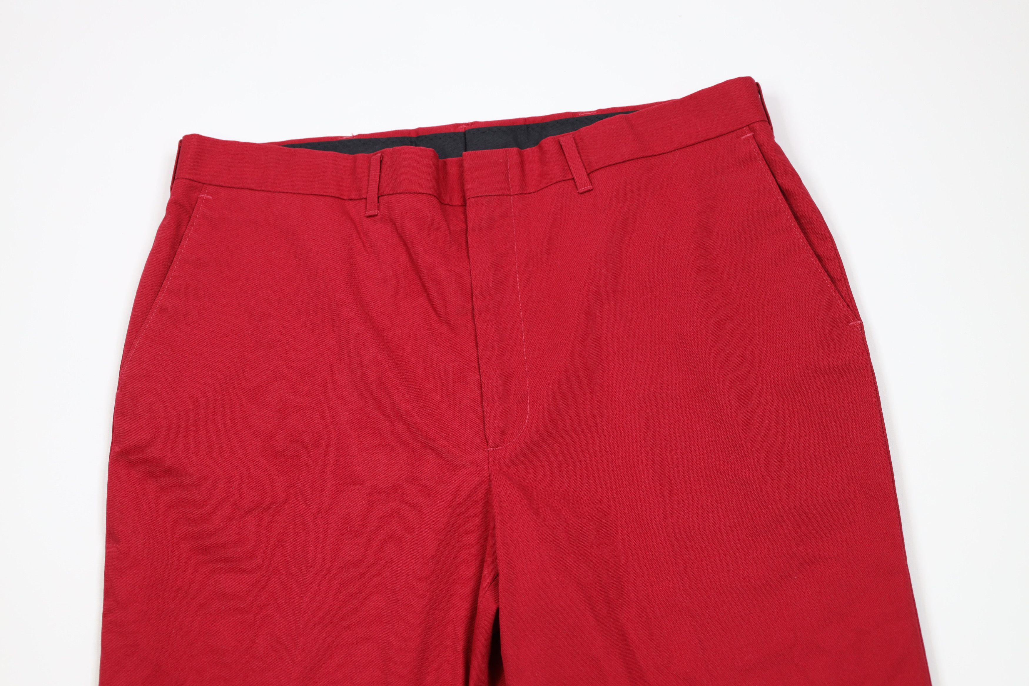 Vintage Vintage 70s Streetwear Knit Wide Leg Chino Pants Red USA Size US 36 / EU 52 - 2 Thumbnail
