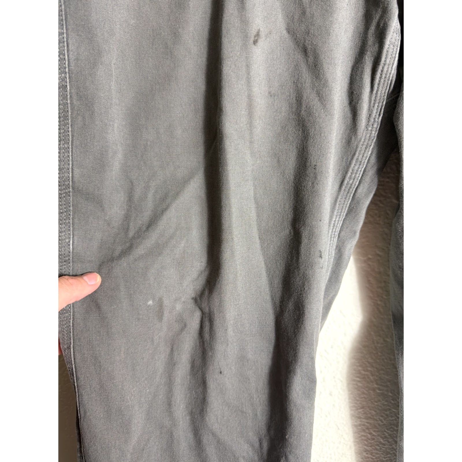 Olive Duluth Flex Fire Hose Pants Olive Green Mens 40x30 Stains Size US 40 / EU 56 - 5 Thumbnail