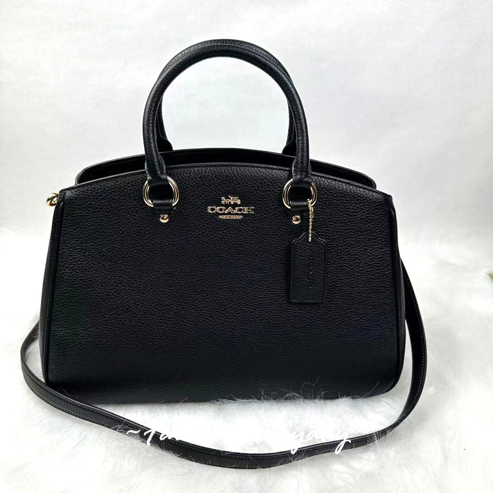 Coach Coach Savannah Carryall Bag Crossbody In Leather/Gold/Black Size ONE SIZE - 1 Thumbnail