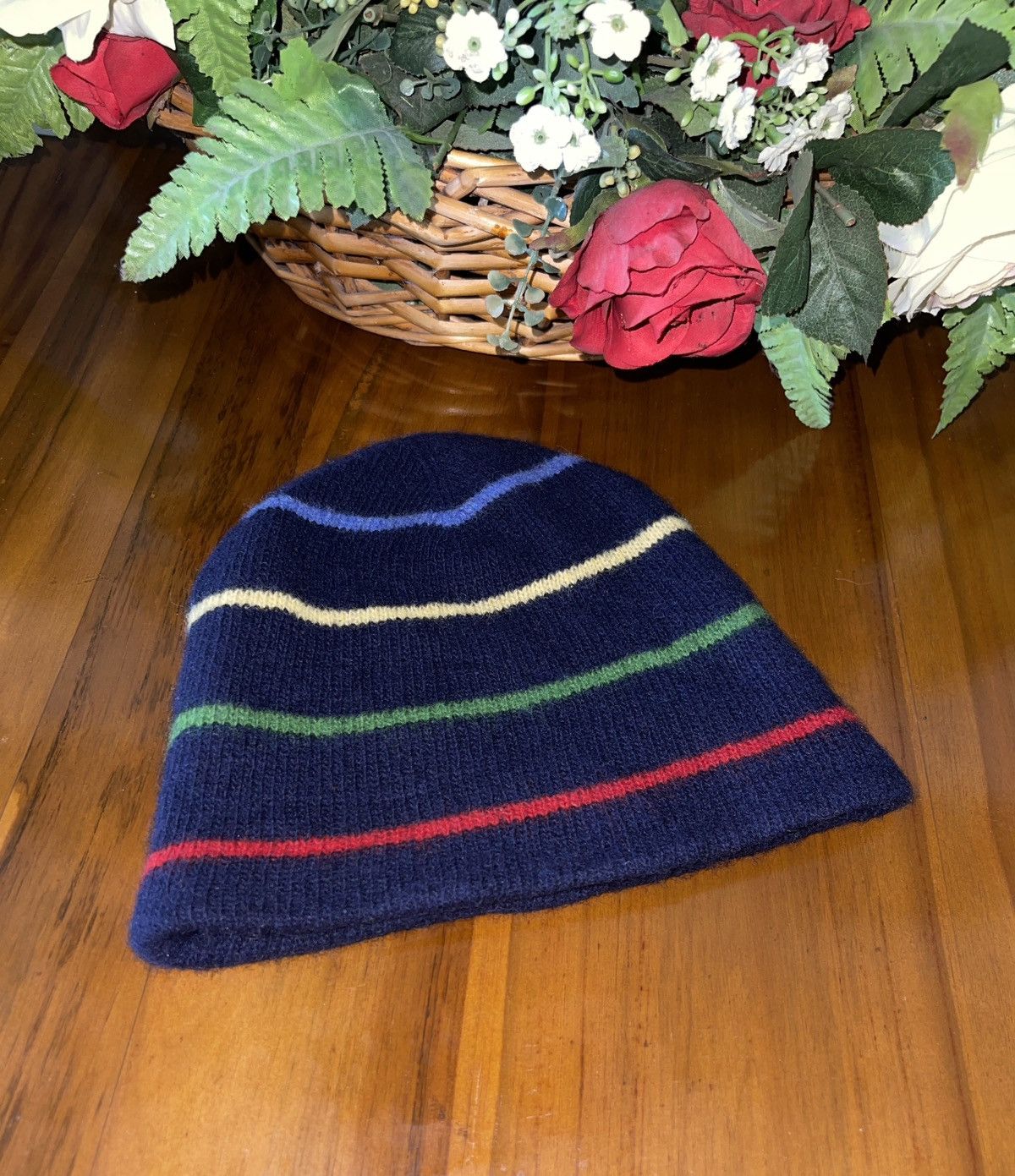 J.Crew J.Crew Rainbow Stripe Beanie Hats Size ONE SIZE - 1 Thumbnail