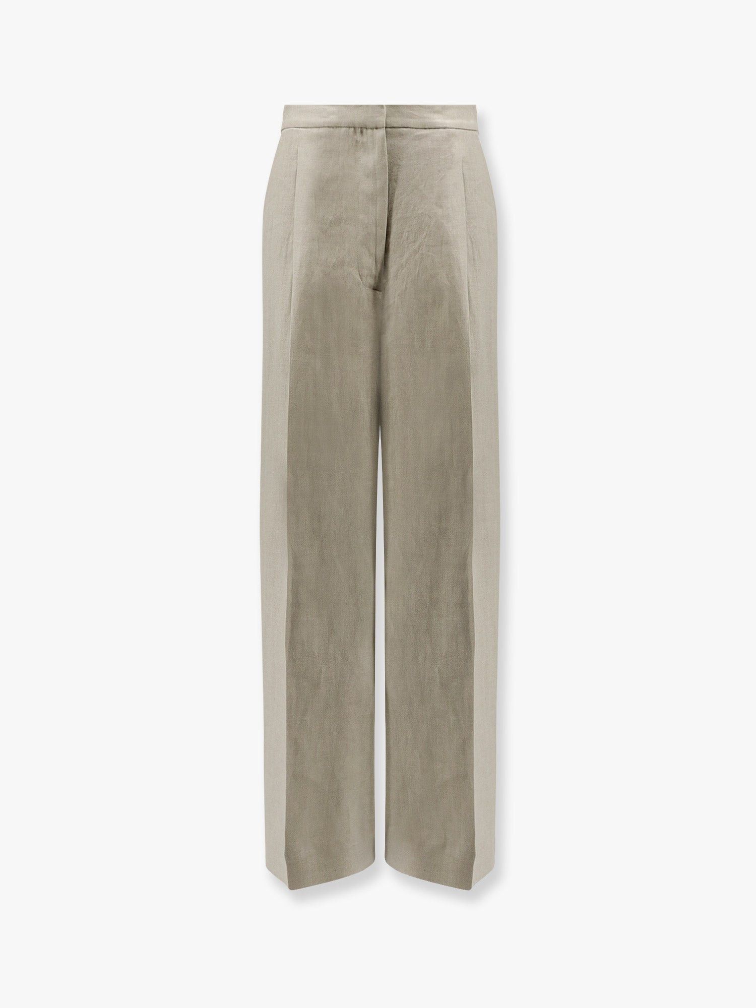 Lardini Wool, Silk And Linen Trouser With Fold | Grailed