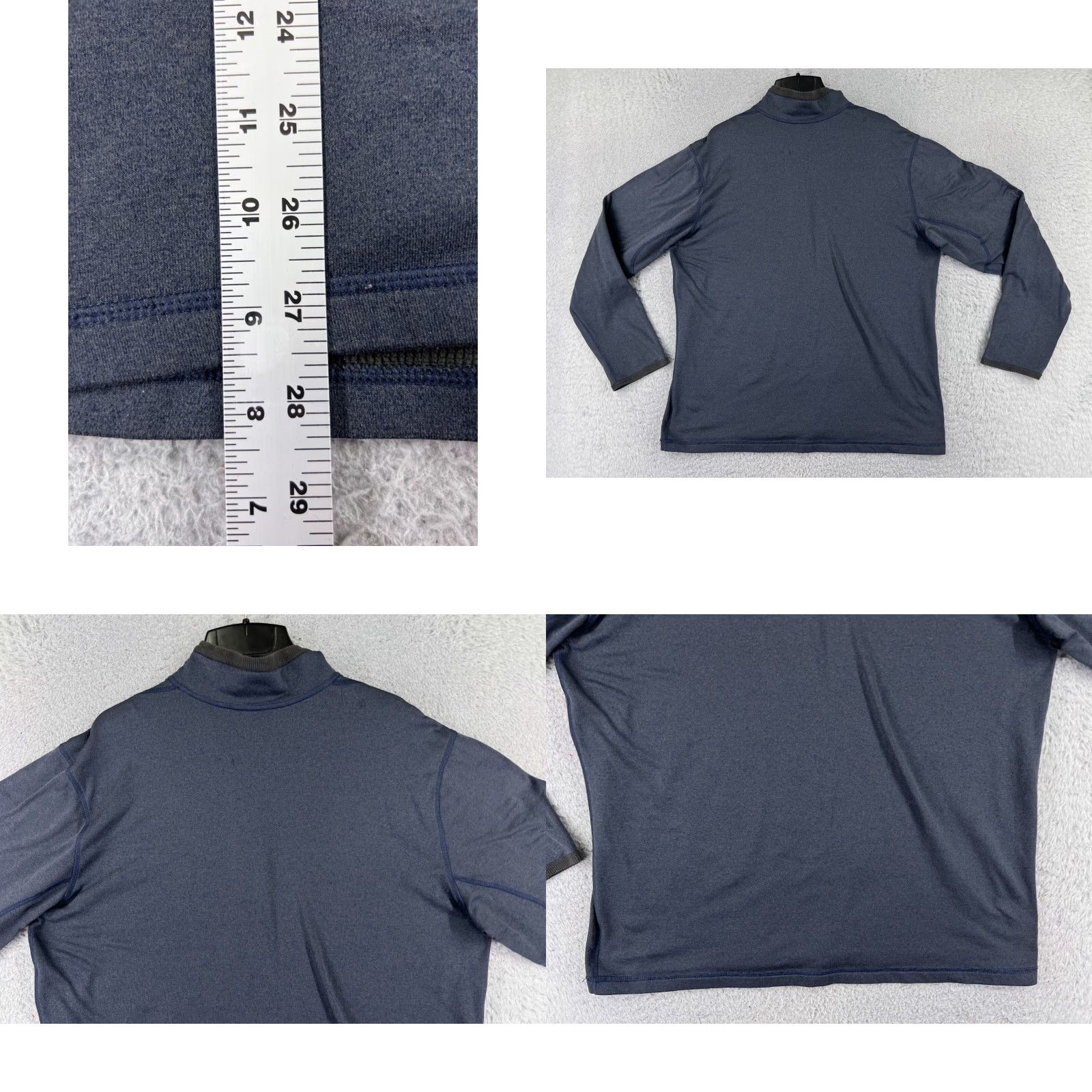The North Face The North Face Sweater Mens Large Blue Long Sleeve 1/4 Zip Polyester Read Size US L / EU 52-54 / 3 - 9 Thumbnail