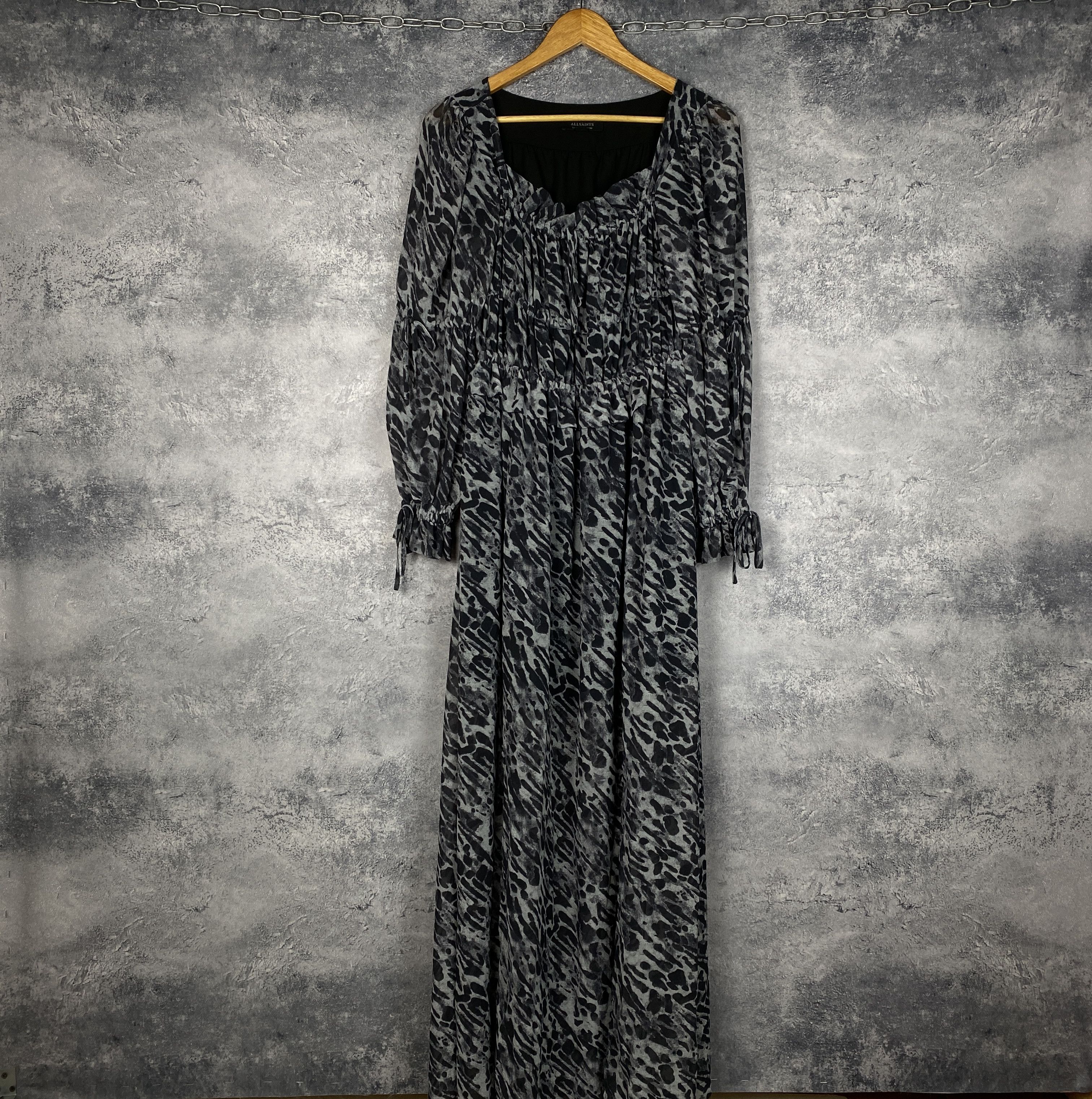 Allsaints Allsaints Dress Woman's Size US 4 Gray Long Sleeve Size S / US 4 / IT 40 - 1 Thumbnail