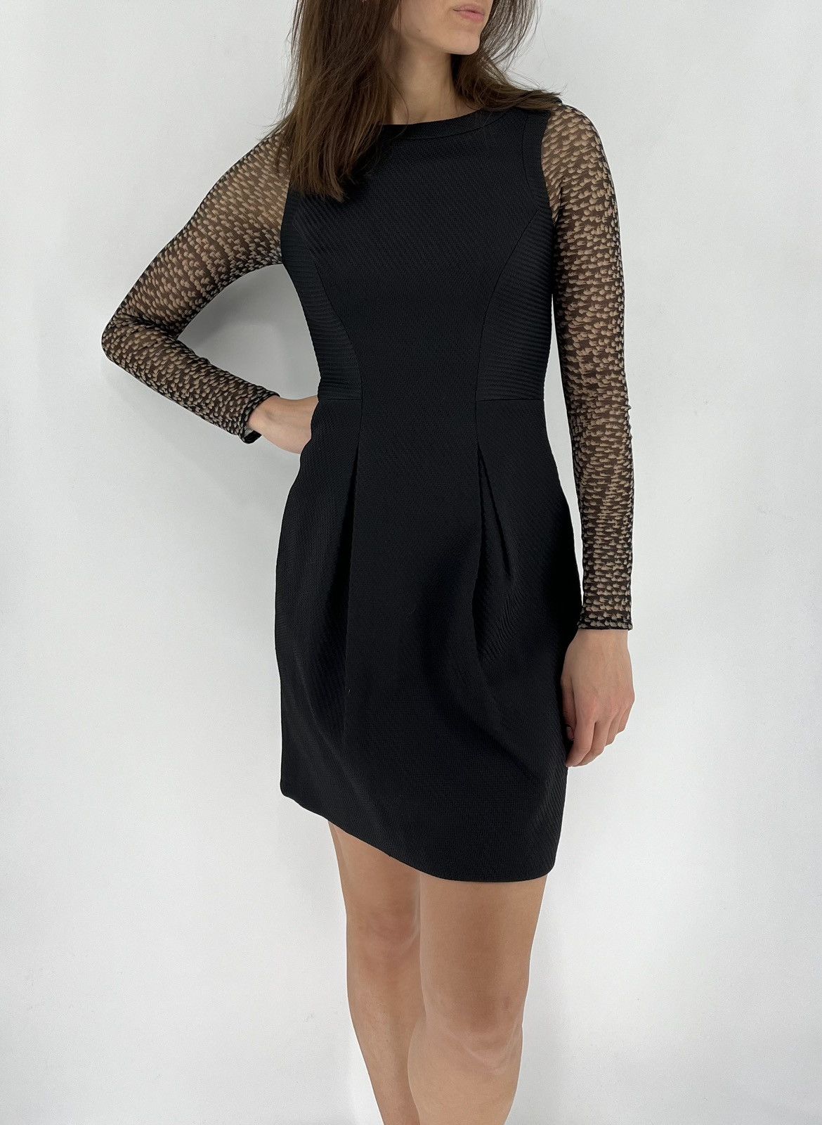 Karen Millen Karen Millen Black Formal Midi Dress UK Size 8 Size S / US 4 / IT 40 - 2 Thumbnail