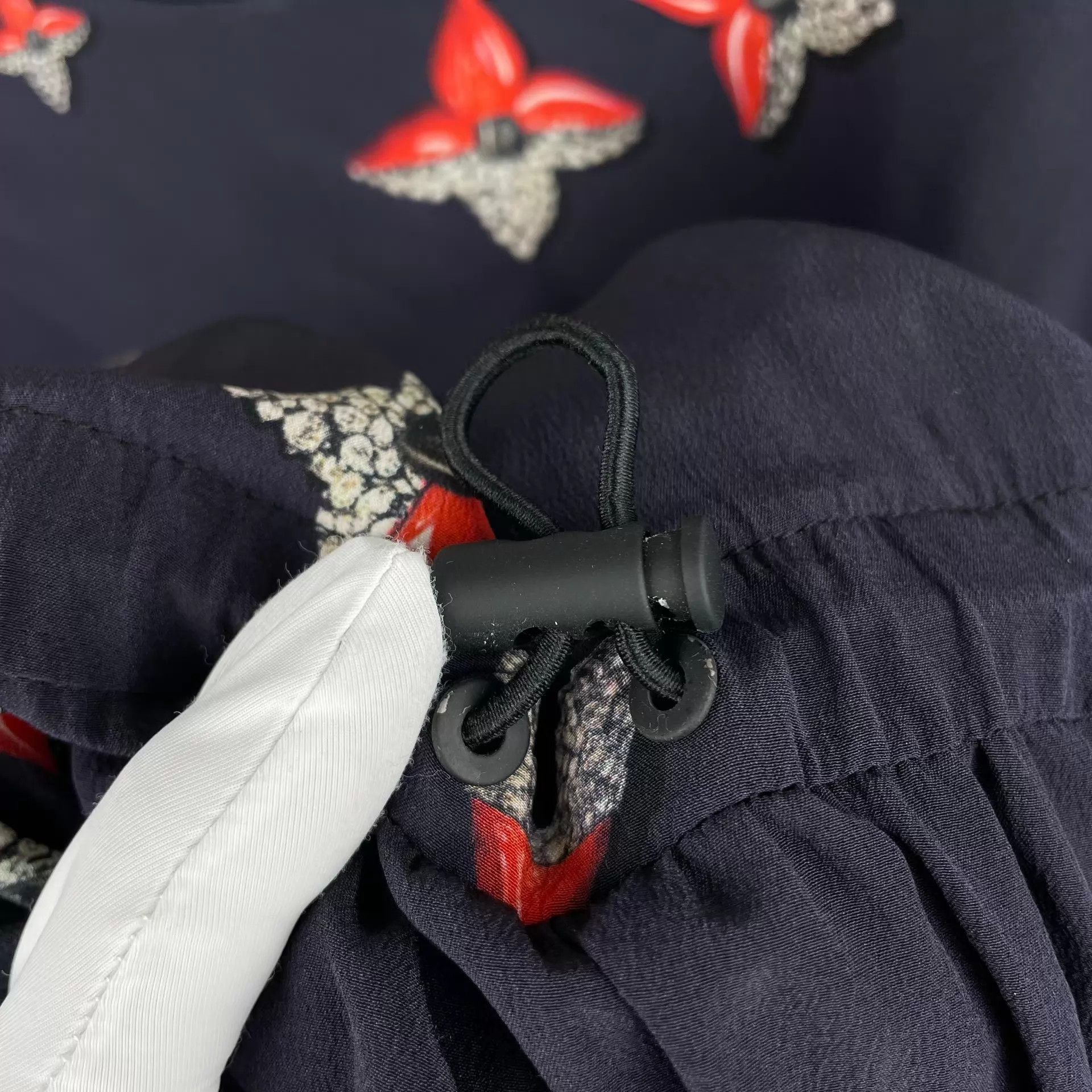 Louis Vuitton LV full print floral short-sleeve dress women's Size L / US 10 / IT 46 - 9 Thumbnail