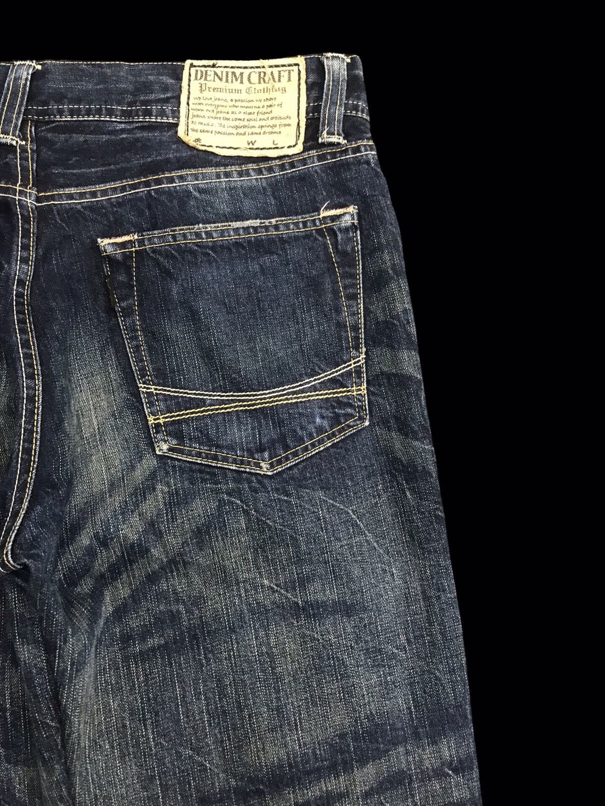 Japanese Brand 💥FLARE💥Archival DENICRA Sick Fade Mud Wash Flare Denim F54 Size US 35 - 7 Thumbnail