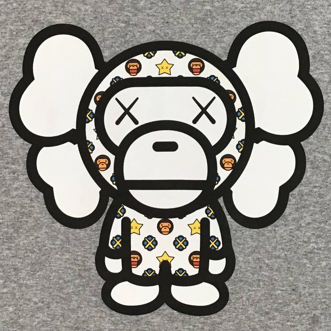 Bape × Kaws BAPE × KAWS MILO Monogram T-shirt a bathing ape NIGO Size US M / EU 48-50 / 2 - 2 Thumbnail