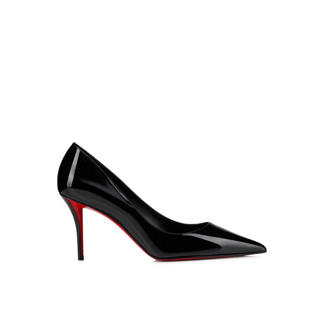 CHRISTIAN LOUBOUTIN Miss Z Black Patent Leather 80mm Pumps N
