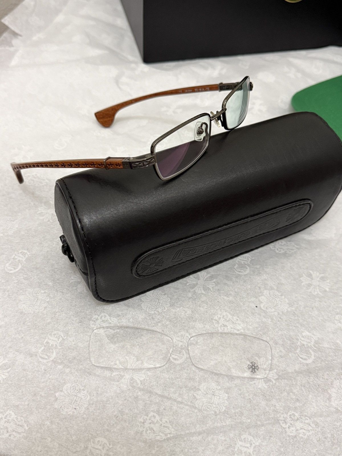 Chrome Hearts Chrome Hearts Glasses Wood “ Te-Wa-Te “ Size ONE SIZE - 13 Thumbnail