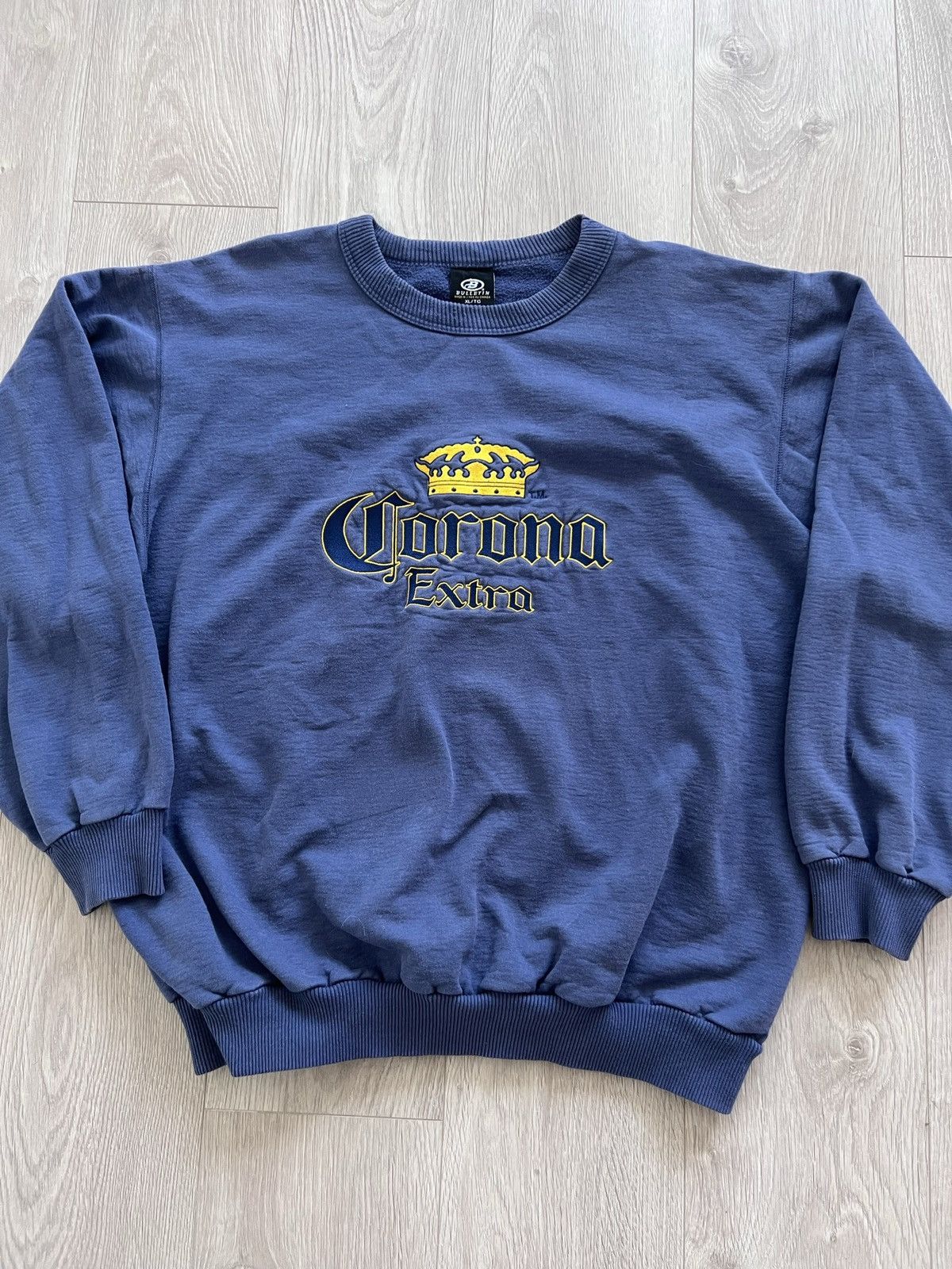 Vintage Vintage 90s Corona Extra Beer Crew Sweatshirt XL Bulletin Size US XL / EU 56 / 4 - 1 Thumbnail
