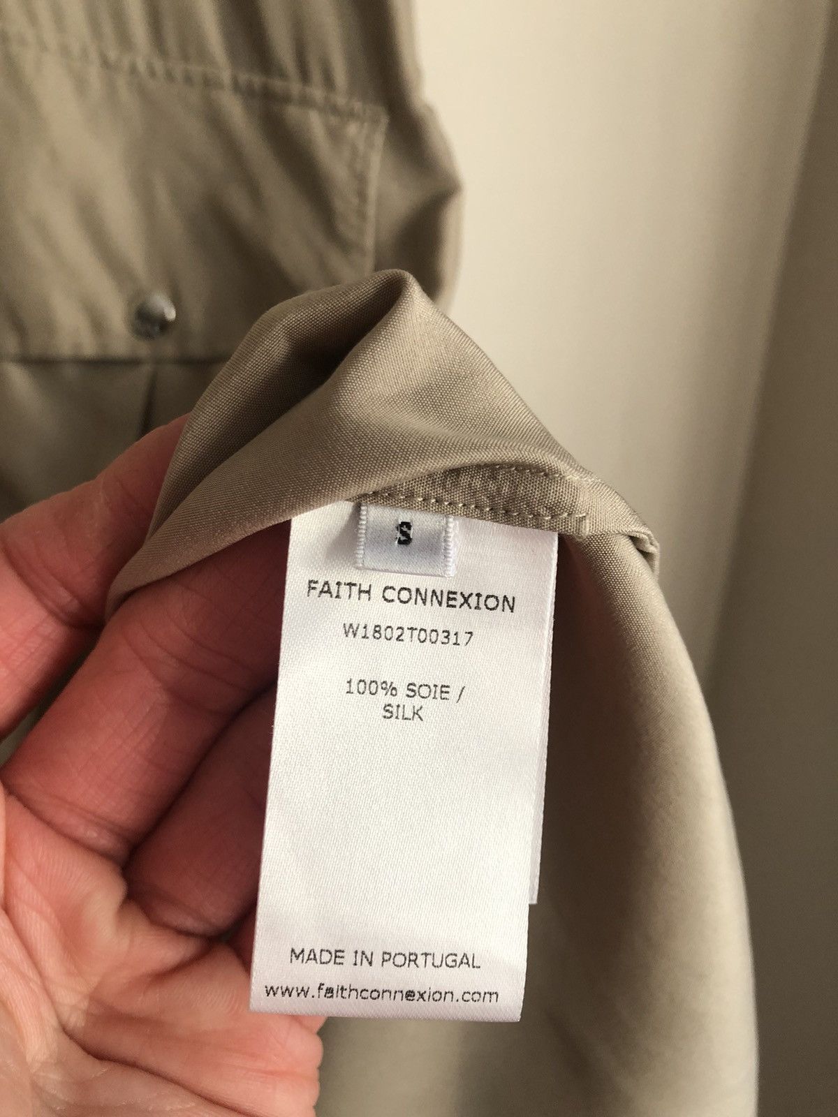 Faith Connexion Faith Connexion Silk Military Snap Button Shirt Size US S / EU 44-46 / 1 - 20 Thumbnail