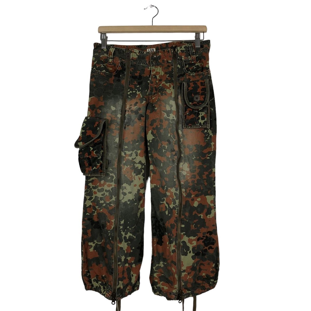 Le Grande Bleu (L.G.B.) 🔥Camouflage Military Design Cargo Parachute Raiders Pants Size US 30 / EU 46 - 11 Thumbnail