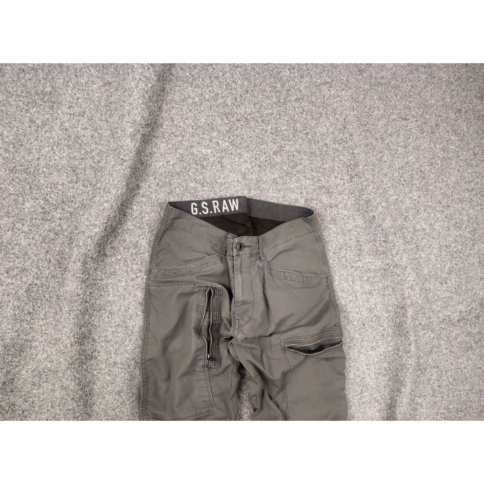 G-Star VINTAGE G-Star Powel 3D Multi pocket Cargo Zip Pants 36 Gray CN Cotton Casual Travel Workwear Men 90s 2000s Style Size US 36 / EU 52 - 2 Thumbnail