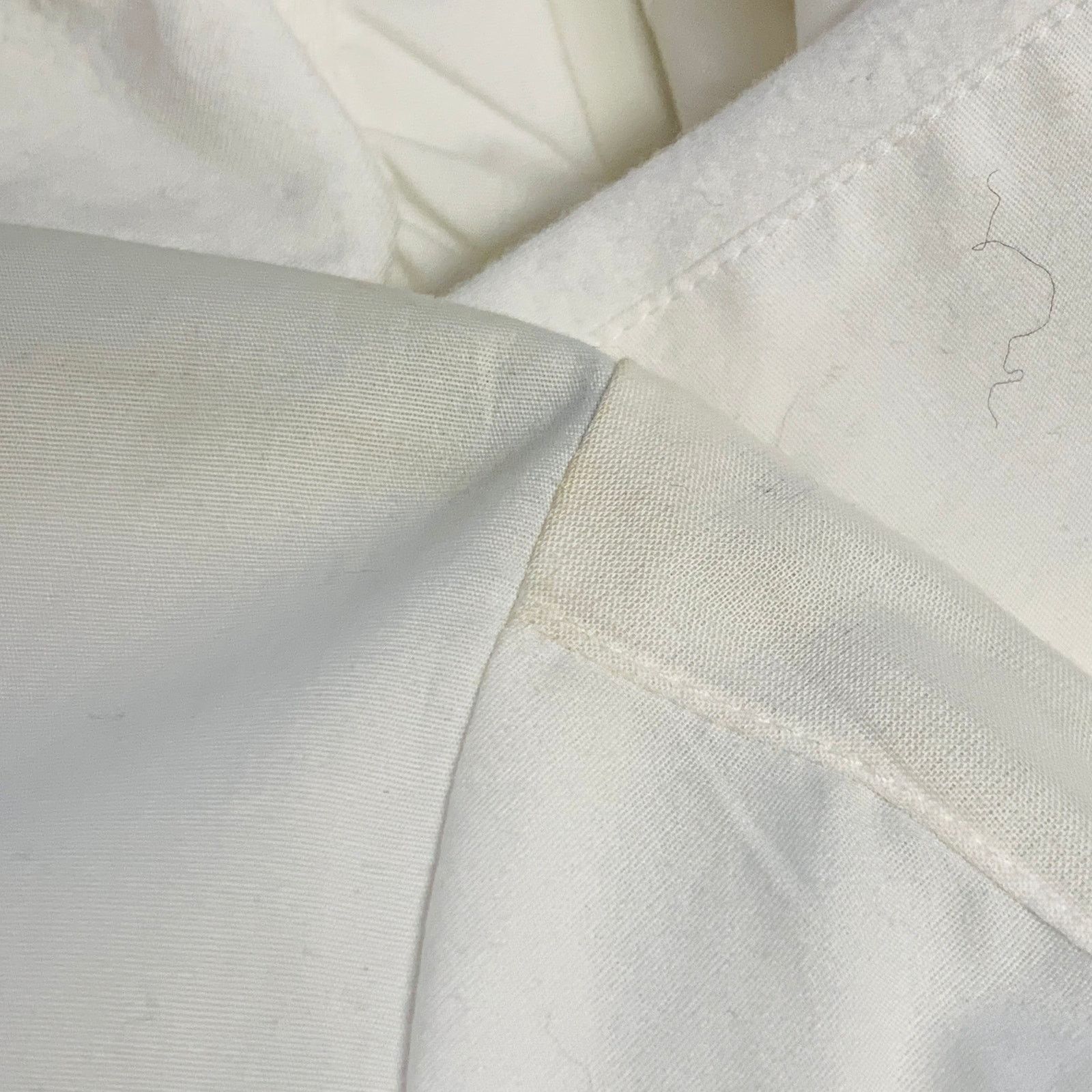 ANNE FONTAINE Seleste White Cotton Blend Ruched Ruffled Long Sleeve Top Size S / US 4 / IT 40 - 7 Thumbnail