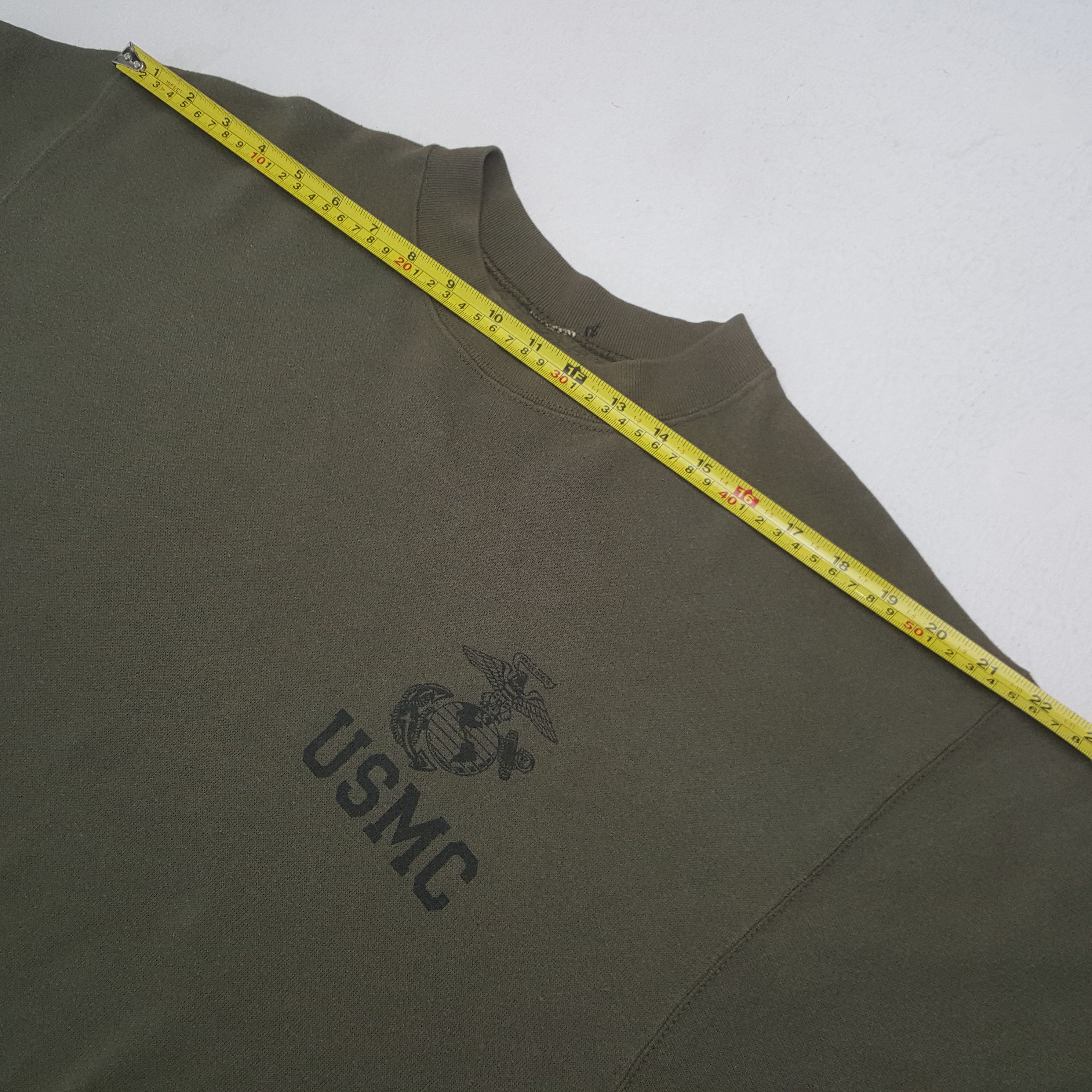 Vintage Vintage 90's USMC American Marine Military Sweatshirt RR9 Size US M / EU 48-50 / 2 - 5 Thumbnail