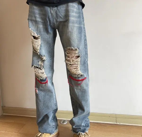 Vintage Retro punk denim pants Size US 31 - 2 Thumbnail