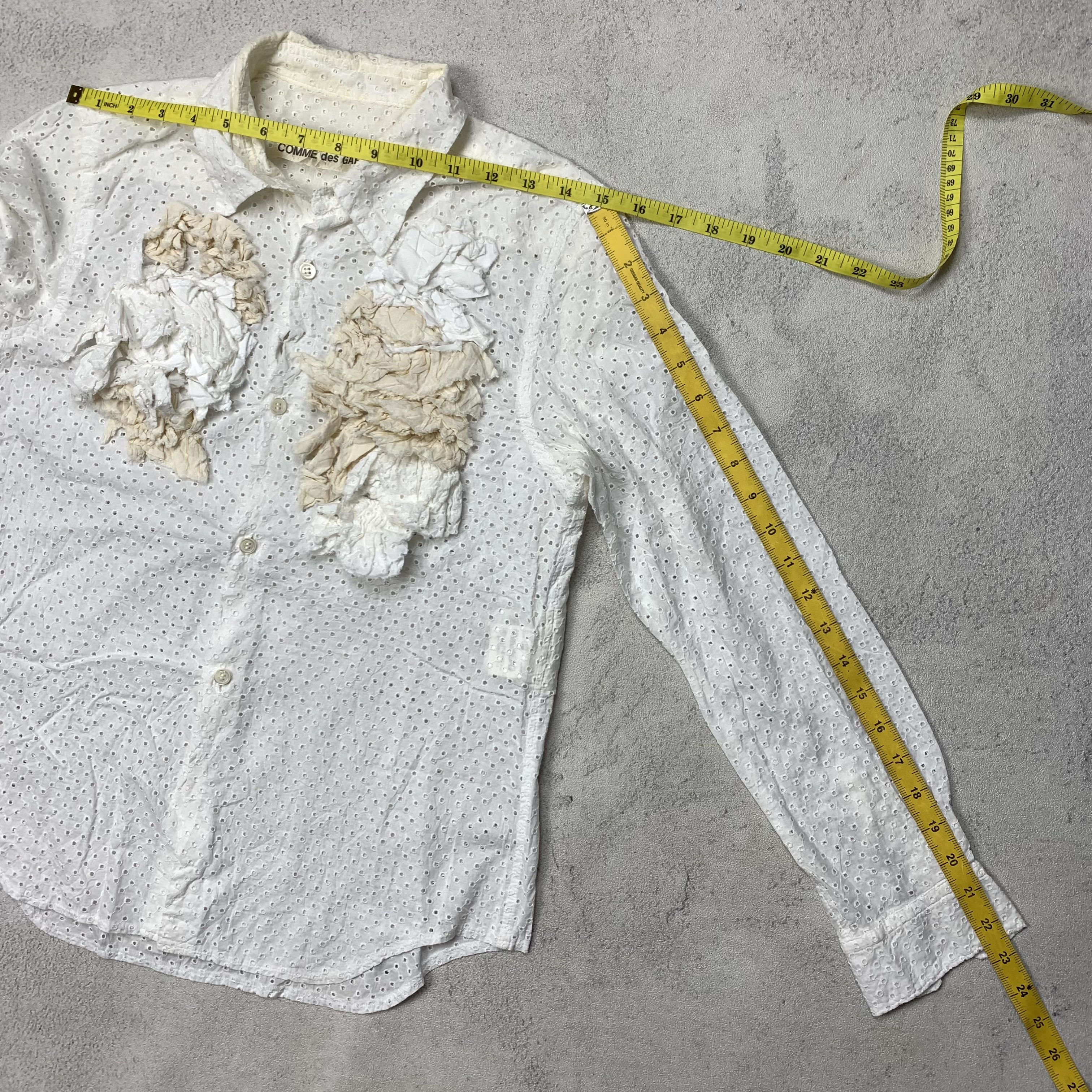 Comme des Garcons Vintage 1999 CDG Comme Des Garcons Tissue Shirt Size S / US 4 / IT 40 - 11 Thumbnail