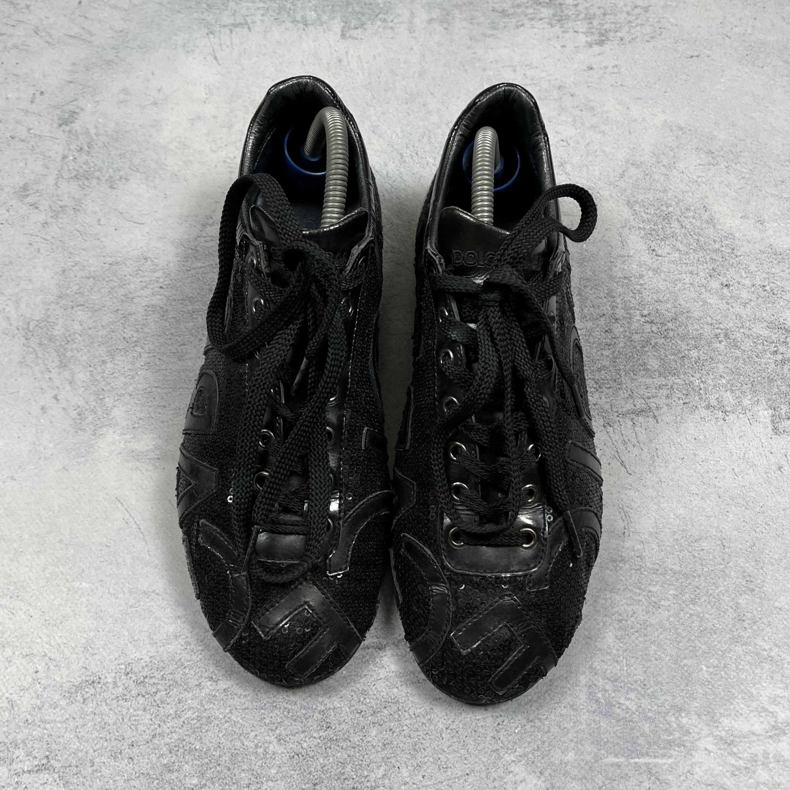 Dolce & Gabbana Dolce & Gabbana Logo Sequined Trainer Shoes Size 40 Size US 7 / EU 40 - 4 Thumbnail