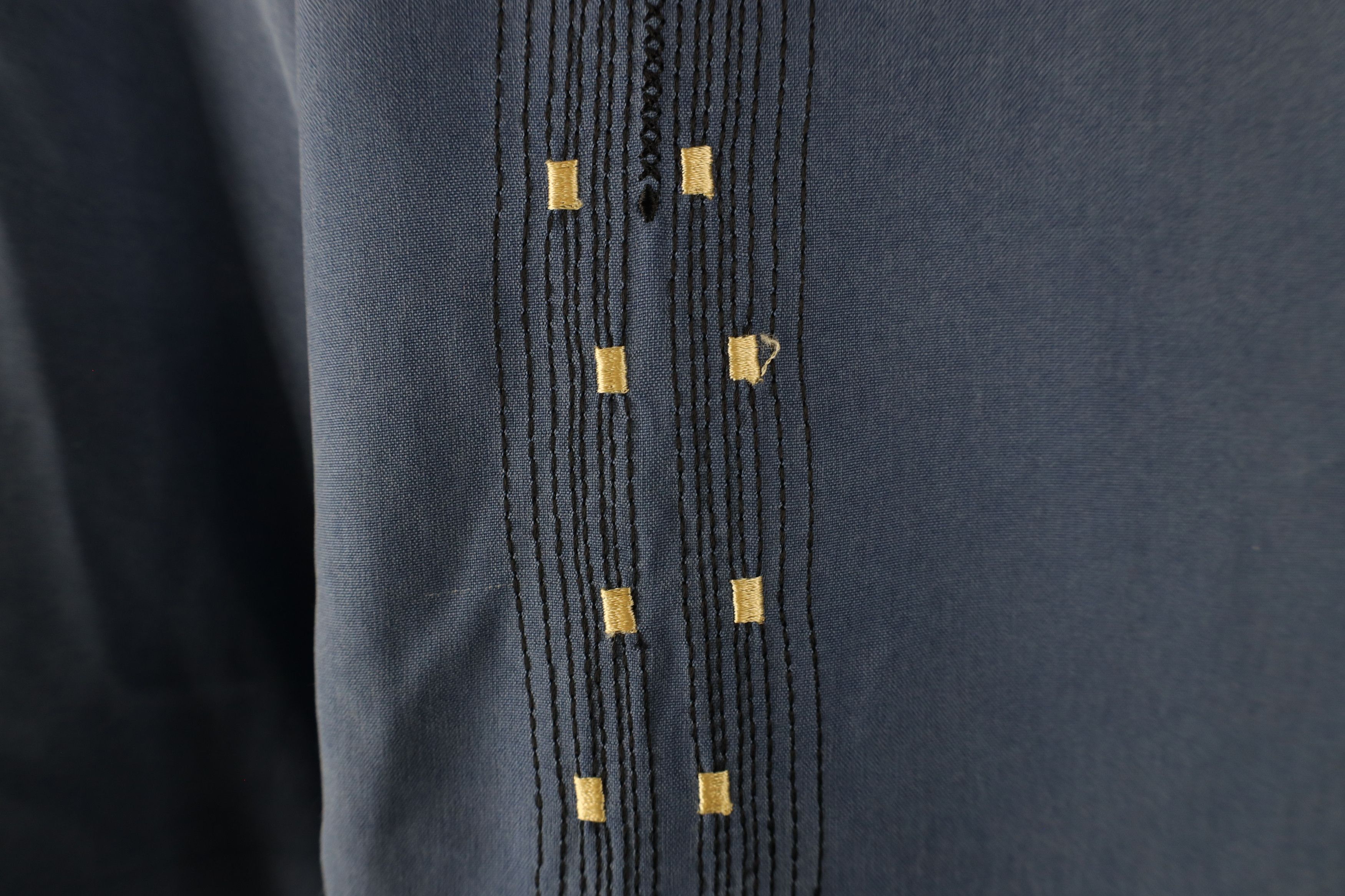 Nat Nast × Vintage Nat Nast Luxury Originals Geometric Silk Button Shirt Blue Size US XL / EU 56 / 4 - 6 Thumbnail