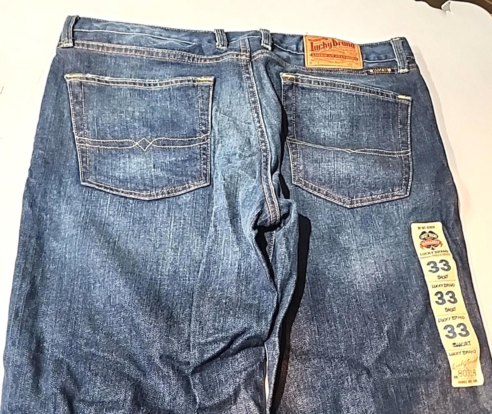 Lucky Brand Lucky Brand Mens Jeans Actual *36Wx31L Blue Relaxed Size US 36 / EU 52 - 3 Thumbnail
