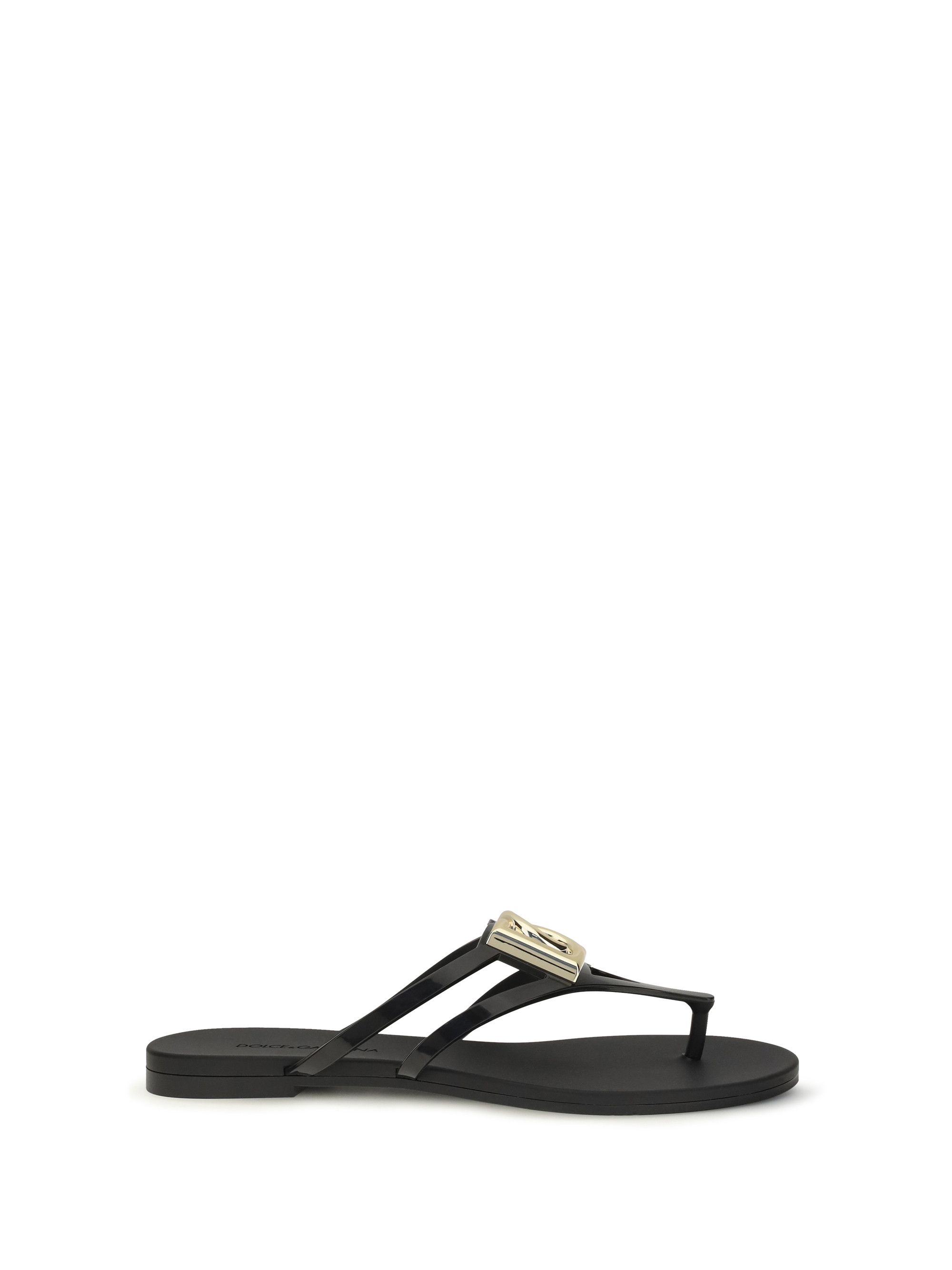 Dolce & Gabbana Logo rubber Sandals Size US 6 / IT 36 - 1 Thumbnail