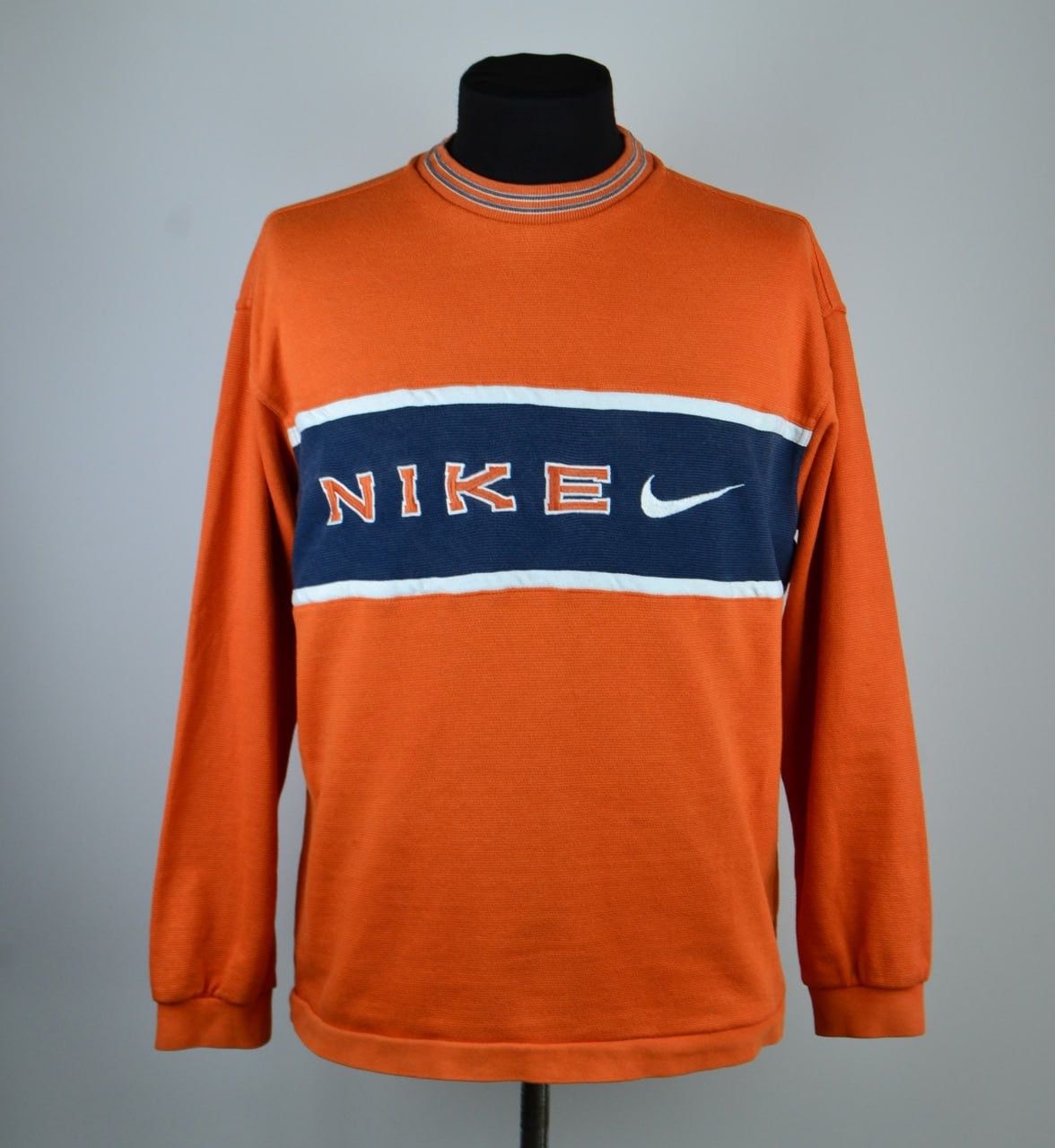 Nike × Vintage Nike Vintage Sweatshirt 90s Big Logo Size L Size US L / EU 52-54 / 3 - 1 Thumbnail