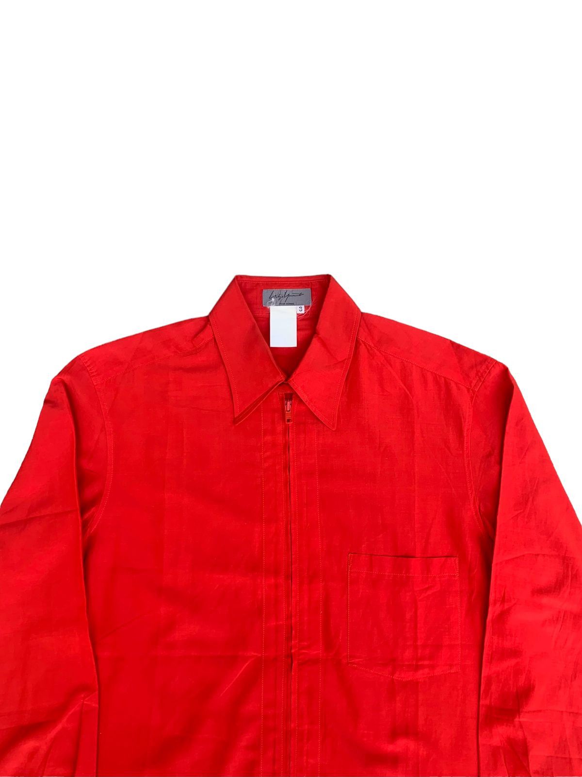 Y's 💥Vintage Yohji Yamamoto Pour Homme Zipper LS Shirt Size US L / EU 52-54 / 3 - 5 Thumbnail