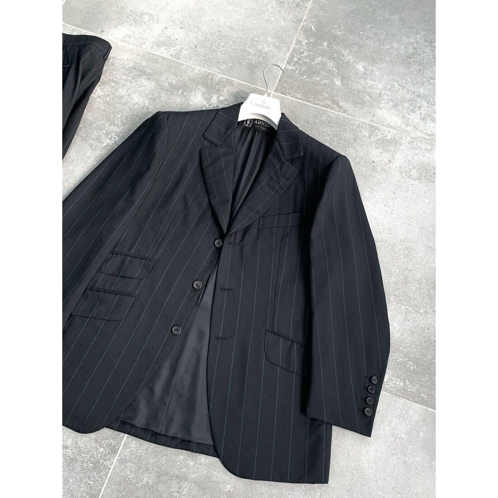 Designer ARNYS PARIS Bespoke Suit Blazer Trousers EU 50 UK 40 Short Size 50S - 3 Thumbnail