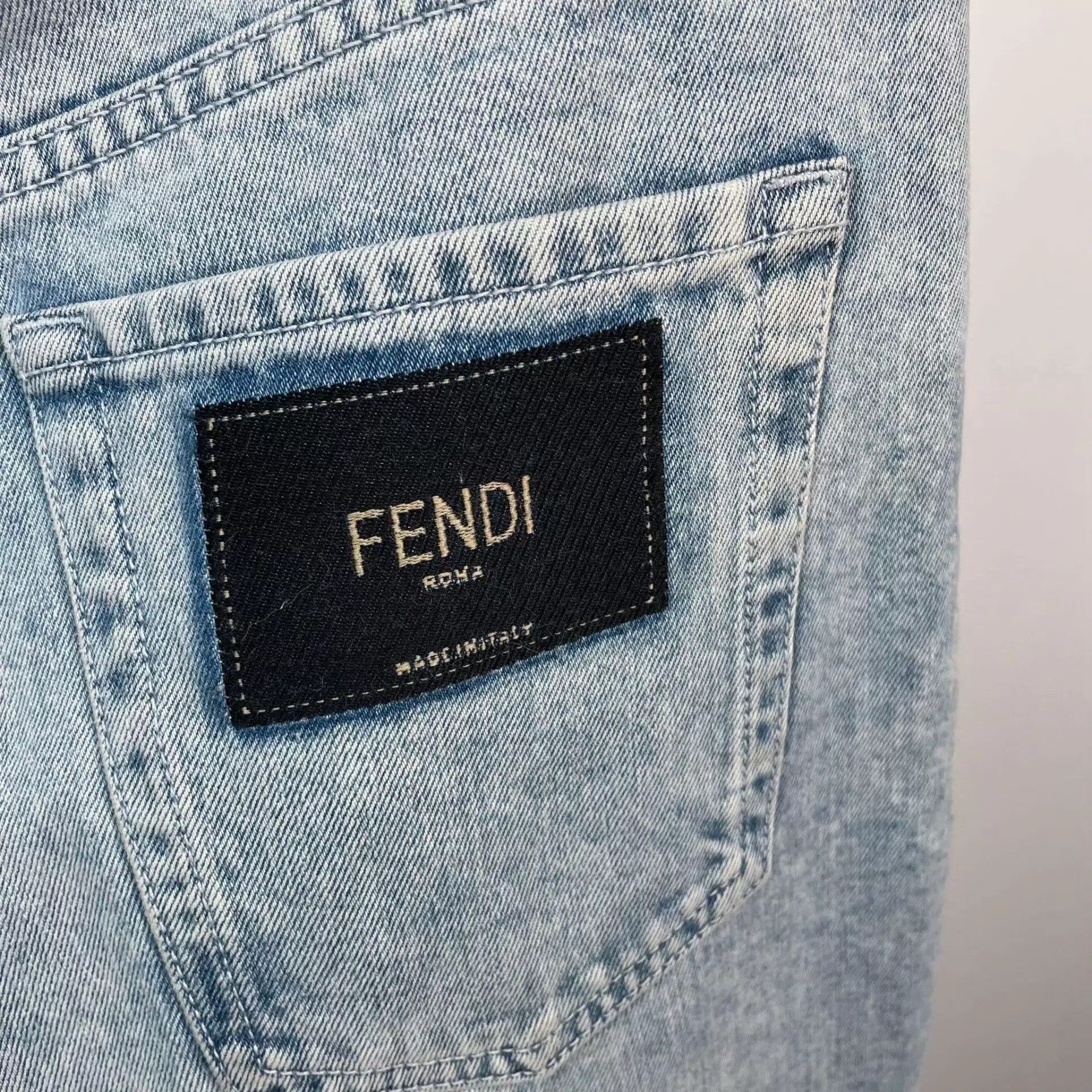 Fendi Fendi Light Blue Jeans 31 Size 31" - 5 Thumbnail