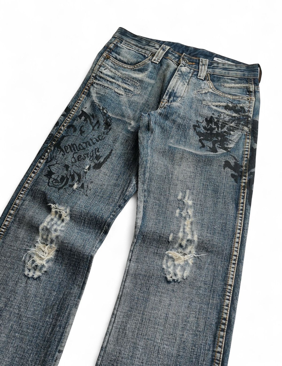 semanticdesign Semantic Design, Tribal Tattoo Printed Jeans Size US 30 / EU 46 - 8 Thumbnail