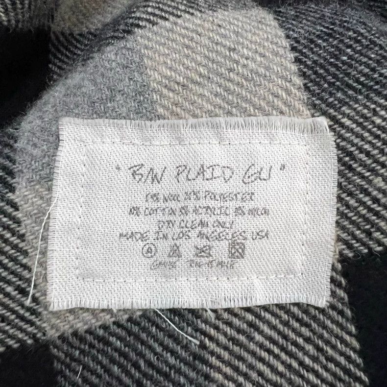 Greg Lauren greg lauren size 3 Plaid patchwork denim shirt 2505-Nextarr Size US L / EU 52-54 / 3 - 2 Thumbnail