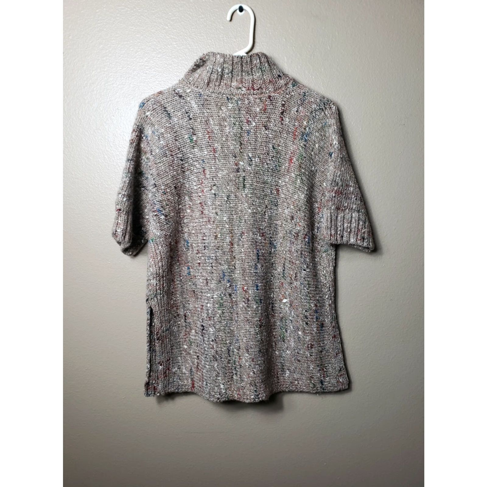 Vintage Lafayette 148 New York Cardigan Knit Wool Blend 1/2 Sleeve Marled -Size PS Beige Womens Cardigan Size S / US 4 / IT 40 - 3 Thumbnail