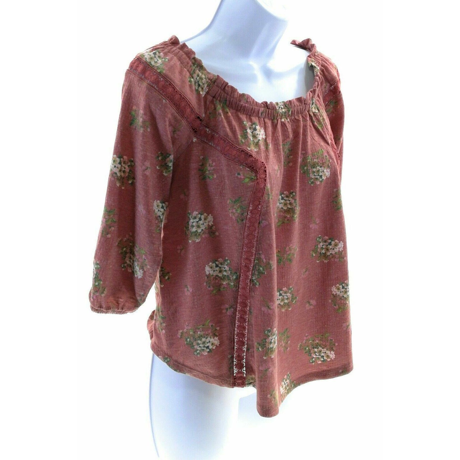 Other Self Esteem Off The Shoulder Pink Floral Top - Size Medium Size M / US 6-8 / IT 42-44 - 2 Thumbnail