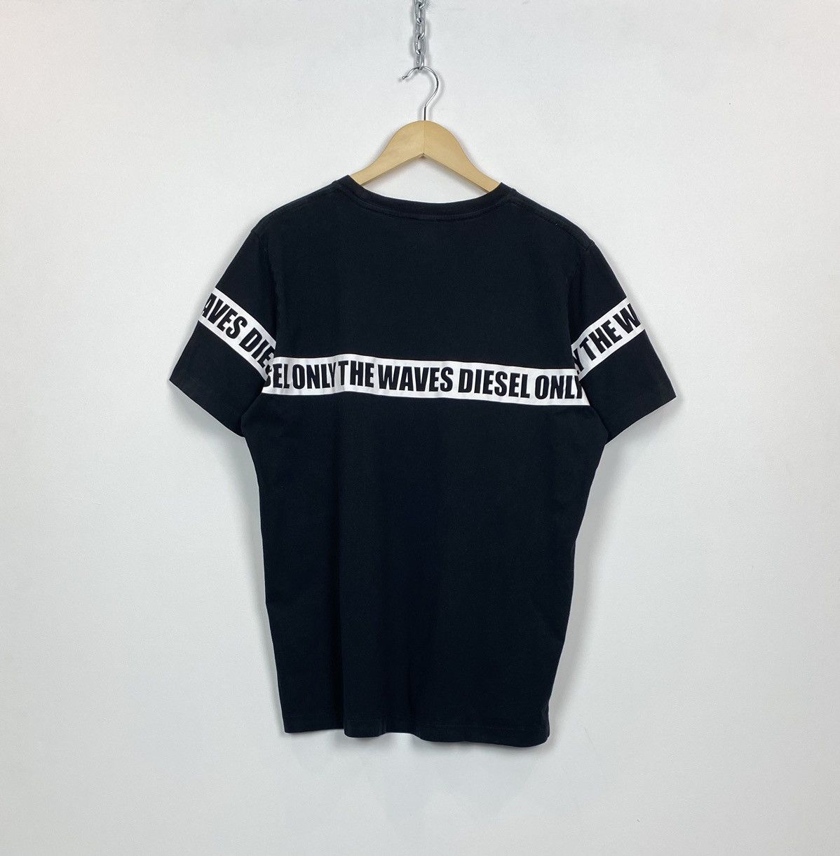 Diesel Diesel Beachwear Tee Stripe Only The Waves Black Y2K Logo Size US L / EU 52-54 / 3 - 4 Thumbnail