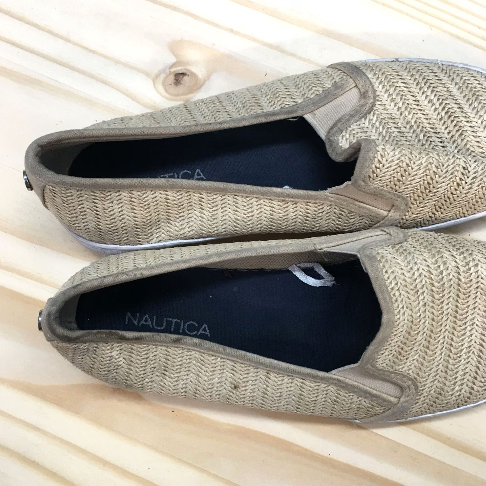 Nautica Nautica Shoes Womens 7.5 Sunchaser Slip On Loafers Beige Casual Low Top Round Size M / US 6-8 / IT 42-44 - 5 Thumbnail