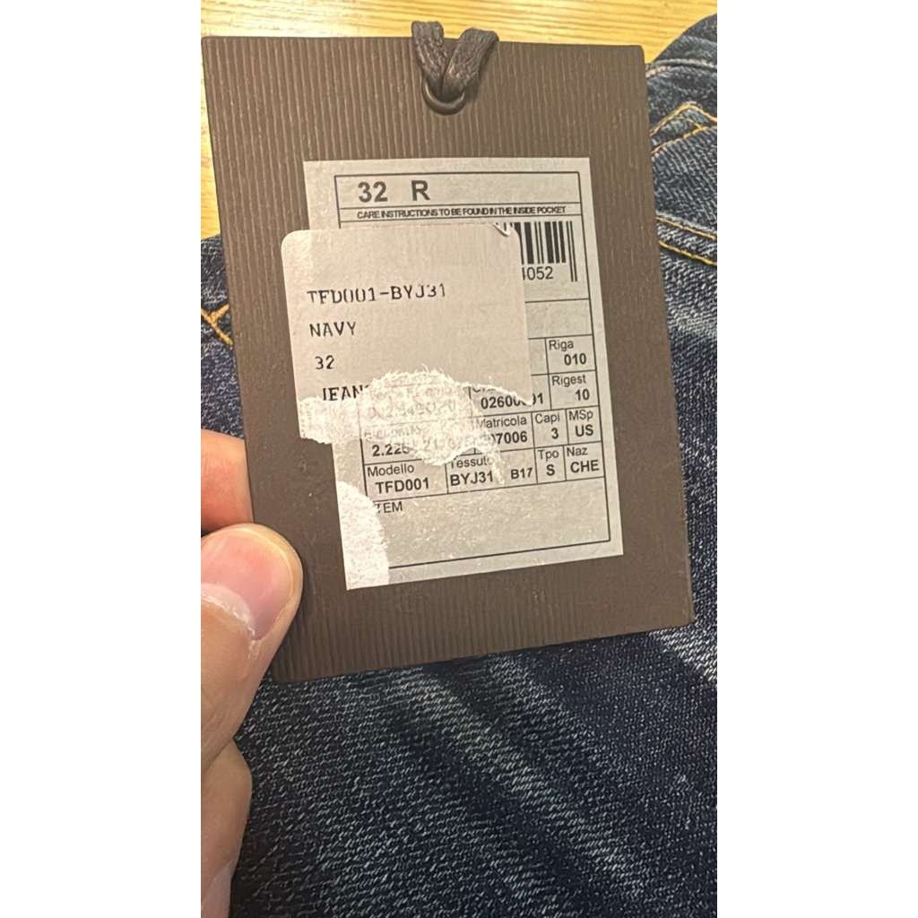 Tom Ford o1rshd1 Japanese Selvedge Slim-Fit Denim Jeans in Navy Blue Size US 32 / EU 48 - 19 Thumbnail