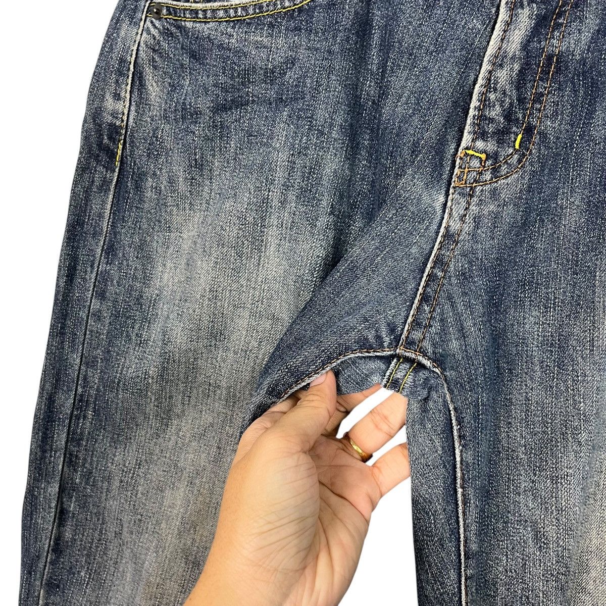 Japanese Brand Vintage Japanese Designer Workwear Denim Jeans Size US 32 / EU 48 - 15 Thumbnail