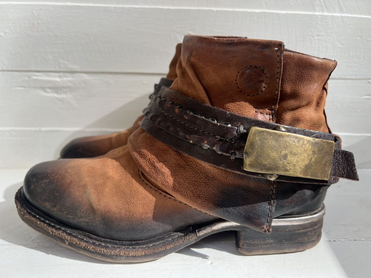 A.S.98 AS98 Airstep Leather Biker Zipper Boots Women Size 36 Size US 6 / IT 36 - 1 Thumbnail