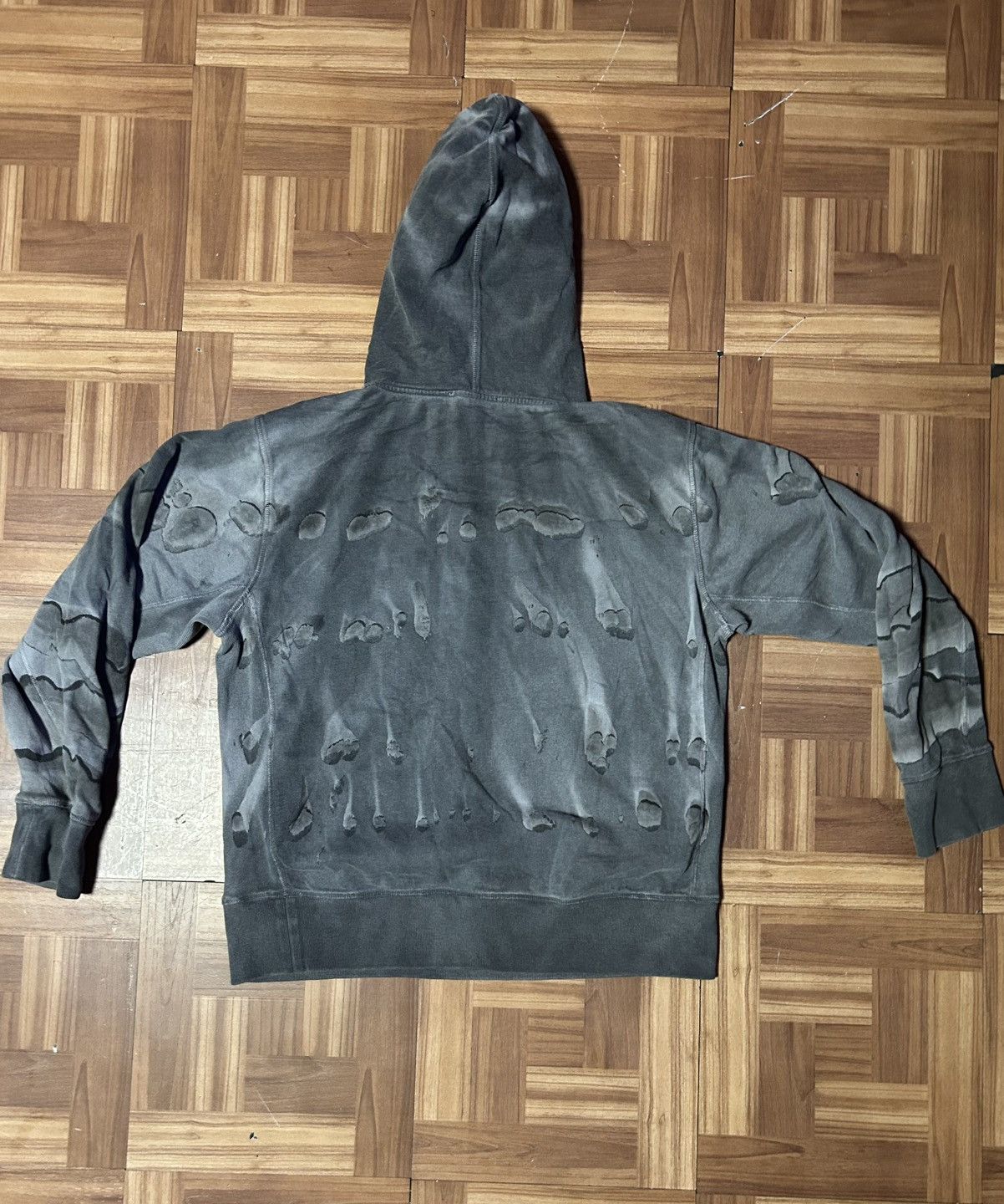 Helmut Lang Grey Helmut Lang Hoodie Size US XL / EU 56 / 4 - 2 Thumbnail