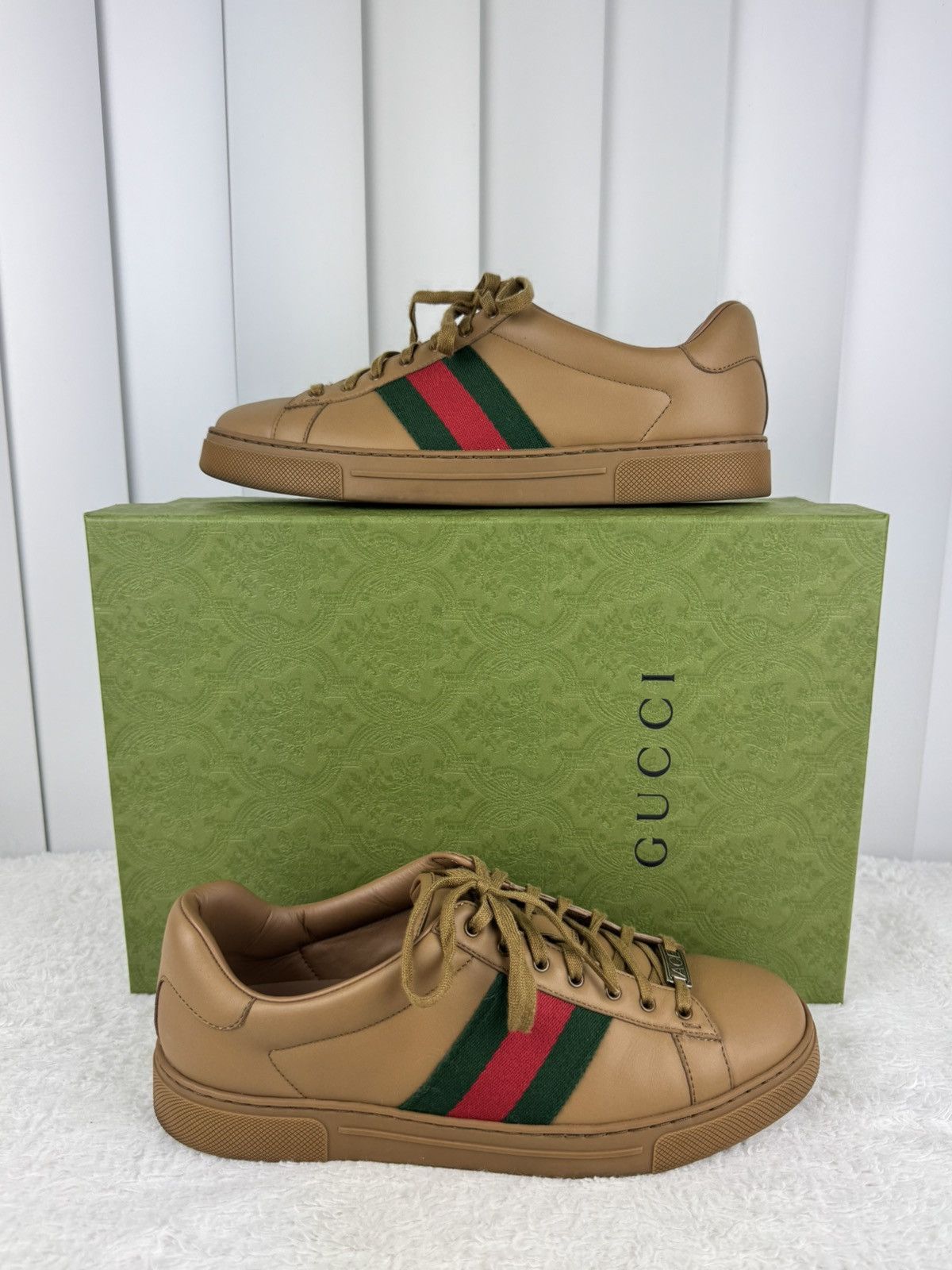Gucci Gucci Ace Sneakers – Quartz Size US 9 / EU 42 - 1 Thumbnail