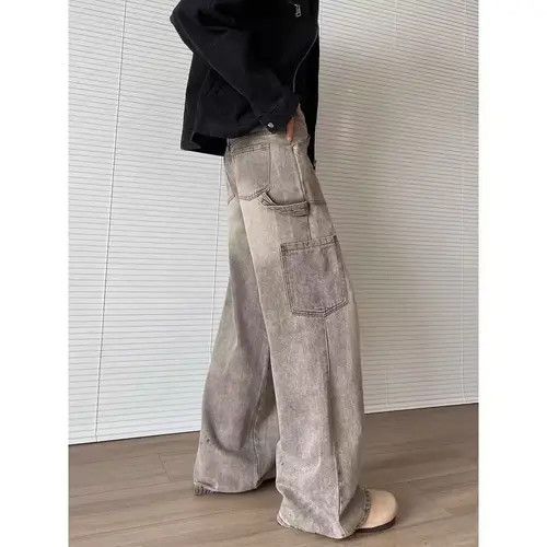 Hypebeast × Japanese Brand × Jean Grey street washed distressed straight jeans y2k Size US 32 / EU 48 - 2 Thumbnail