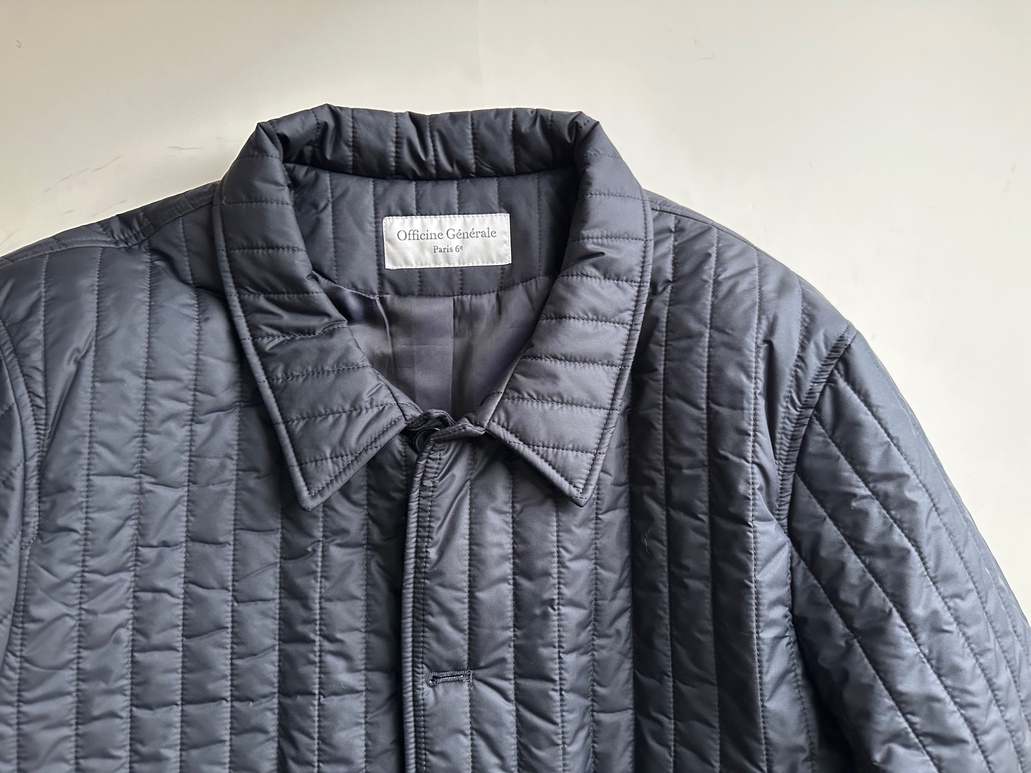 Officine Generale Officine Generale Theo Overshirt - Black - XXL Size US XXL / EU 58 / 5 - 2 Thumbnail