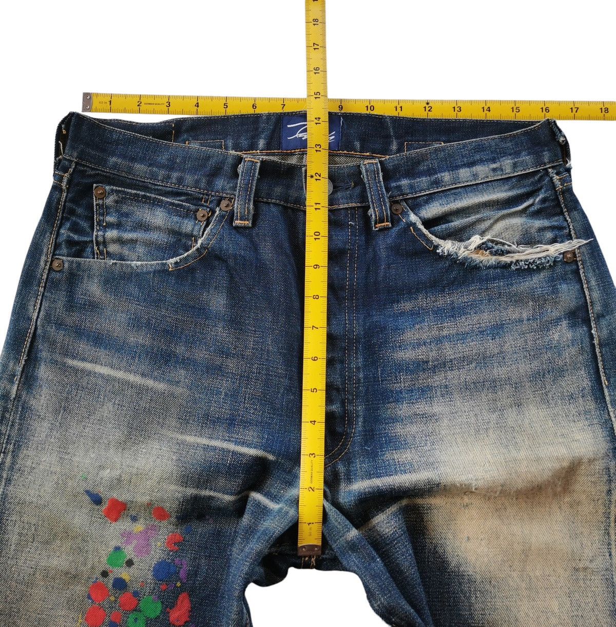 Futura × Levi's Vintage Clothing × Vintage Levis Vintage Clothing X Futura Selvedge Denim Jeans Size US 32 / EU 48 - 17 Thumbnail