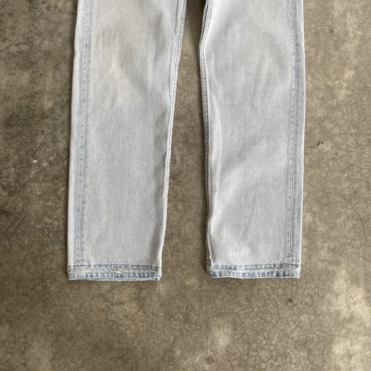 Levi's Vintage 1994 Levis 501 Released Hem Light Blue Denim Jeans Size US 30 / EU 46 - 6 Thumbnail