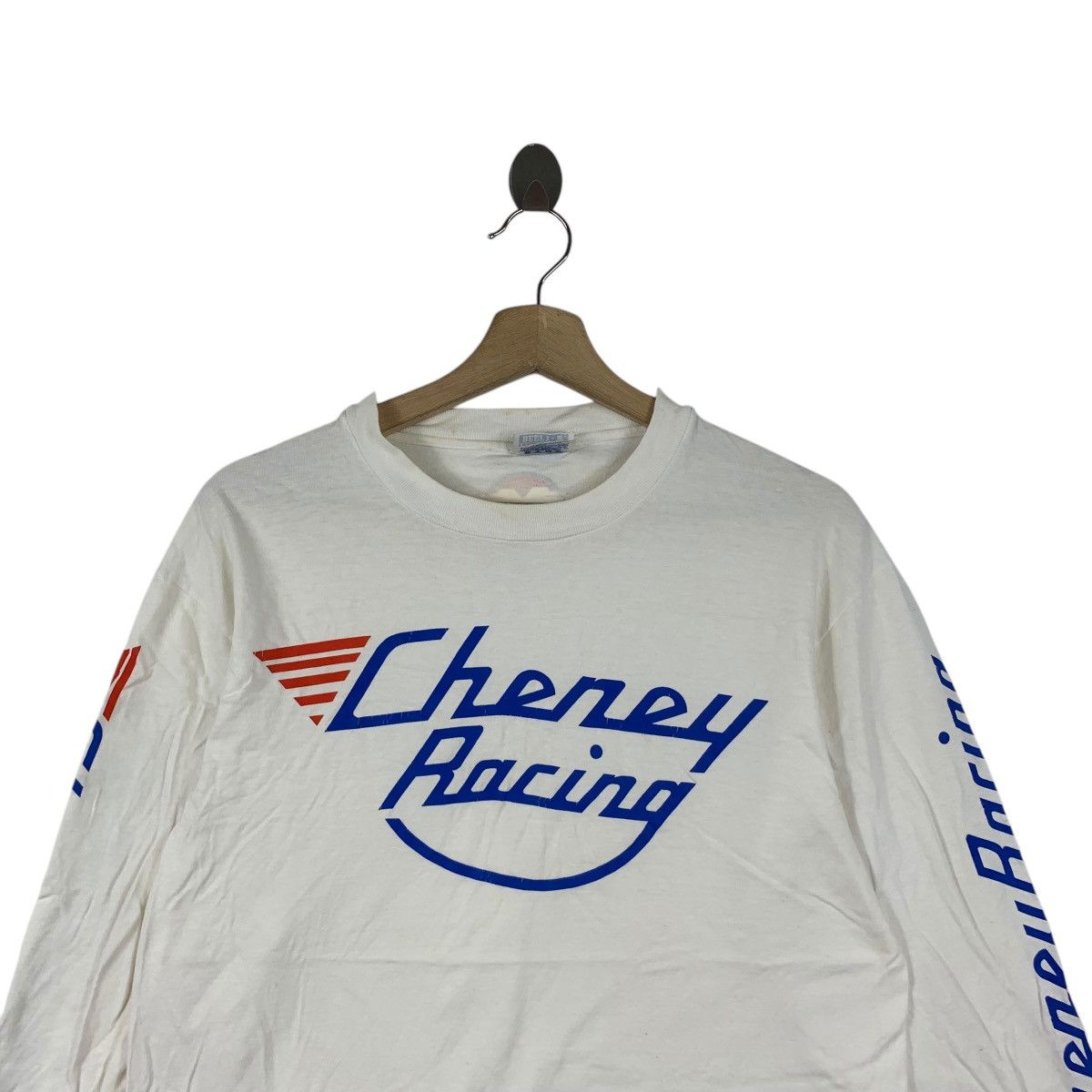 Vintage Vintage 90’ CHENEY RACING MOTORBIKES Metro Tee Shirt Top Size US S / EU 44-46 / 1 - 2 Thumbnail